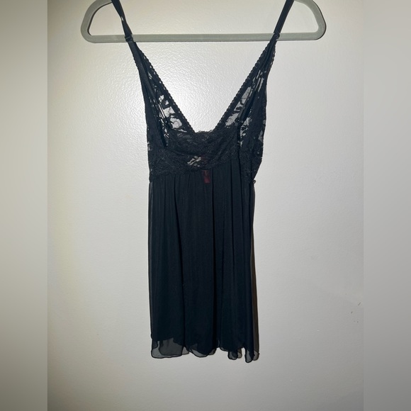 COPY - Hips and curved black mesh night gown 2XL - Picture 3 of 4